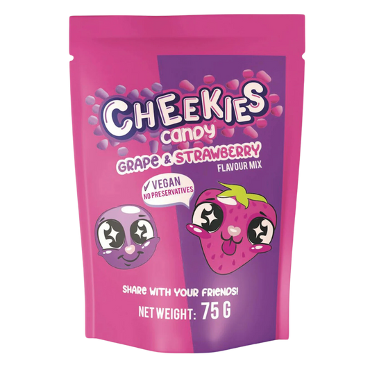 Cheekies Candy Grape&Strawberry 75G