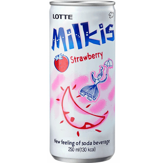 LOTTE-Milkis Soft Drink Strawberry 250 ML