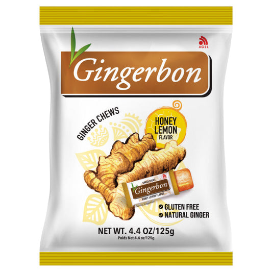 Agel Gingerbon Ginger Candy With Honey Lemon 125g