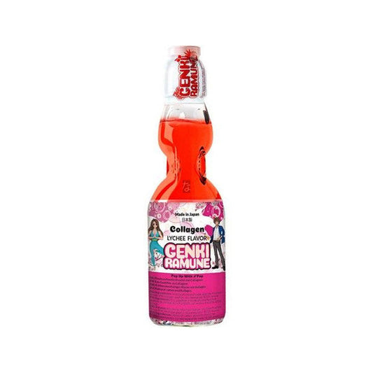 Genki Ramune Collagen Lychee Flavor 200ml