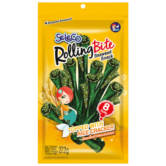 Rolling Bites Seaweed Snack Rice Cracker 27.2g