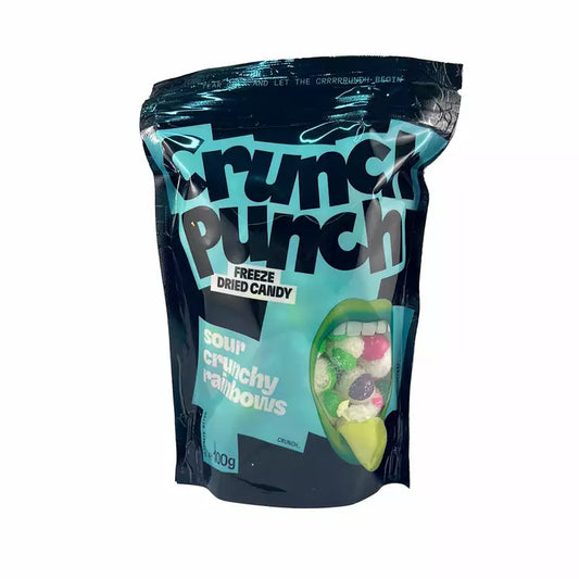 Crunch Punch Sour Crunchy Rainbows 100g