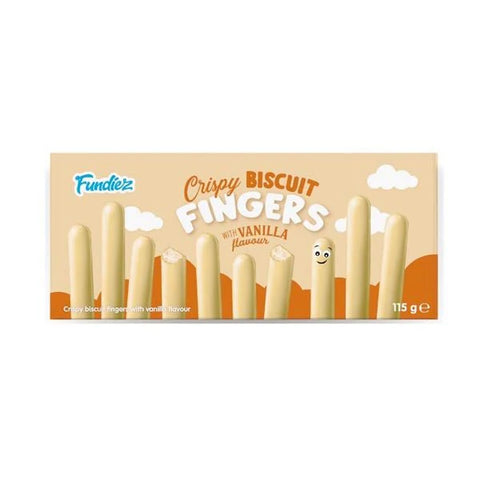 Fundiez Biscuit Fingers White 24x115gr