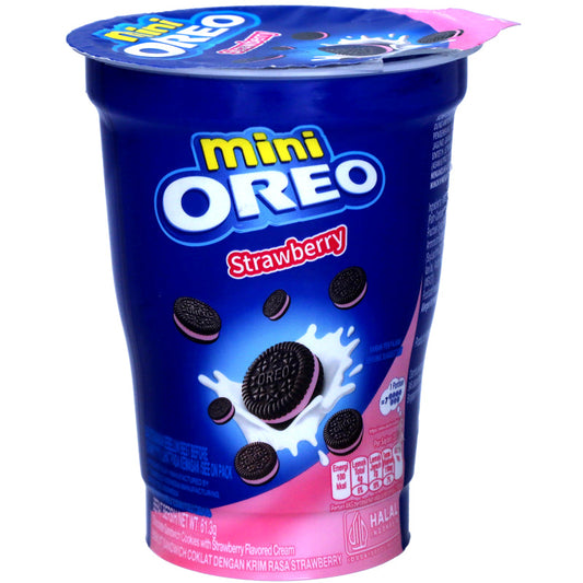 Oreo Mini Cookies Strawberry in Cup 61.3g - IND