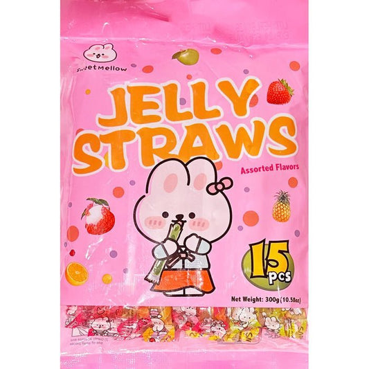 SweetMellow-Jelly Straws Assorted 300g