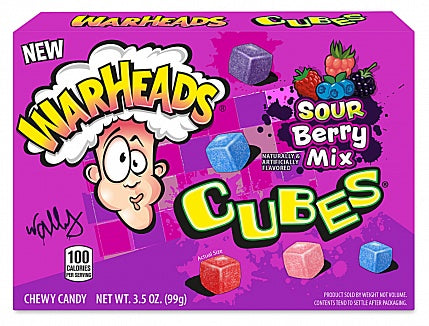 Warheads Cubes Sour Berry Mix 99g